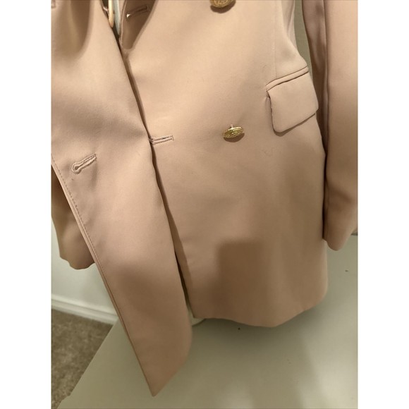 Zara Basic Collection Camel Double Breasted  Long Blazer Jacket Dress Women M - Picture 9 of 10